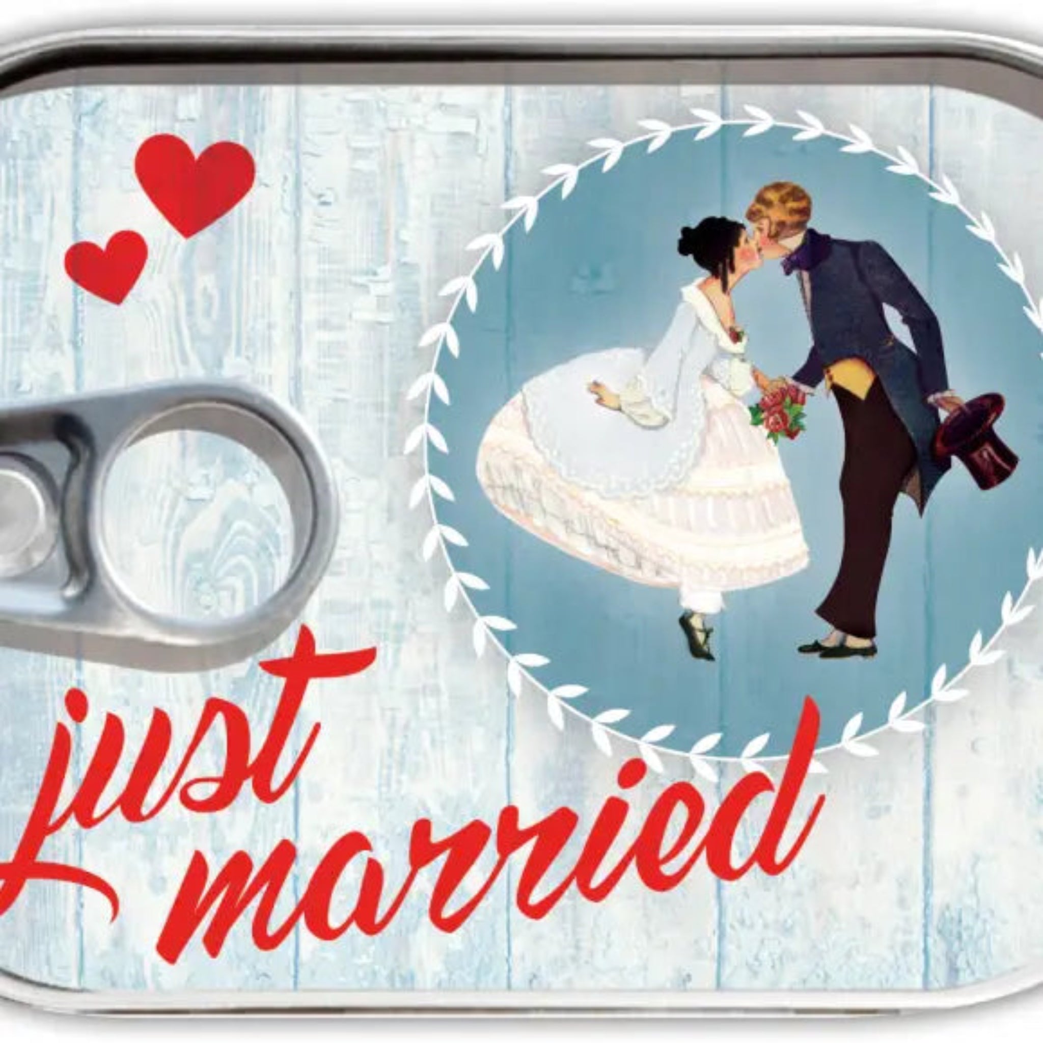 Just Married - cadeau in blik