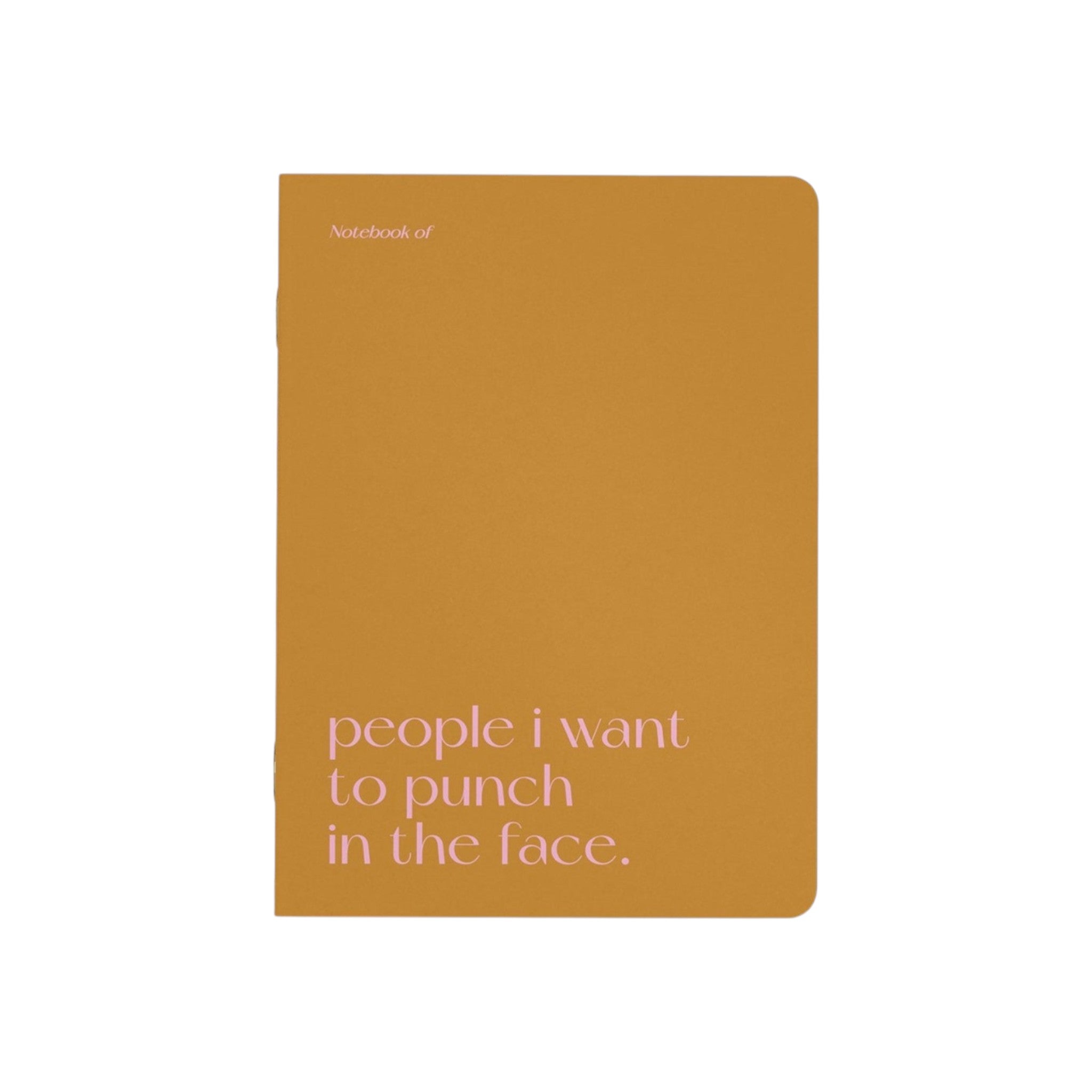 People I want to punch in the face - notitieboekje
