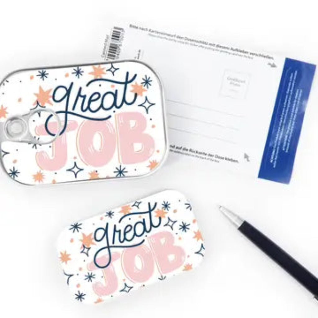 Great Job - cadeau in blik