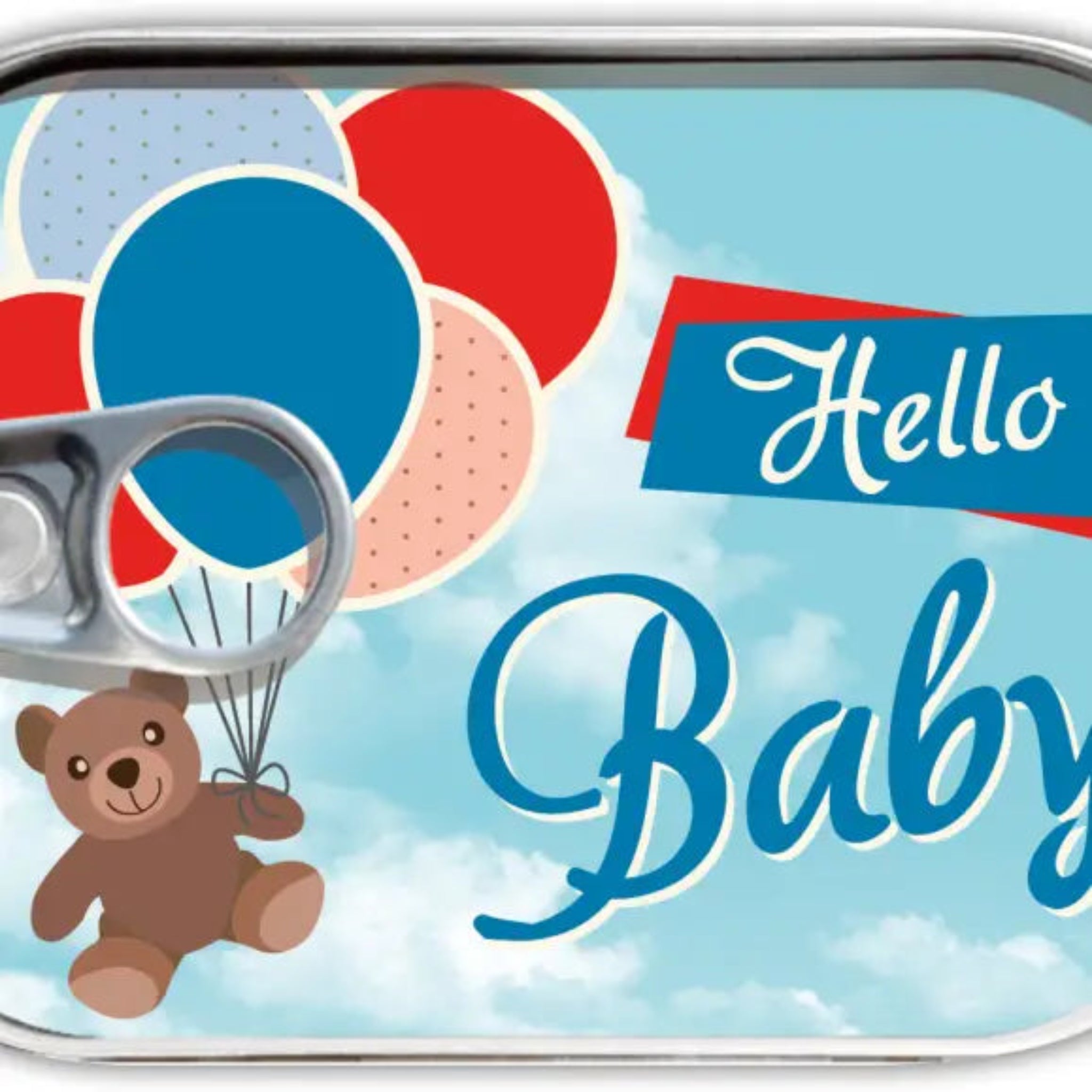 Hello Baby - cadeau in blik