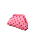 Etui / Clutch met stippen (roze / rood)