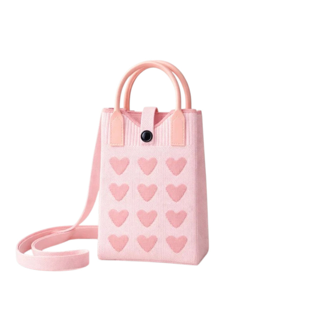 Telefoontasje Pixie - roze hartjes