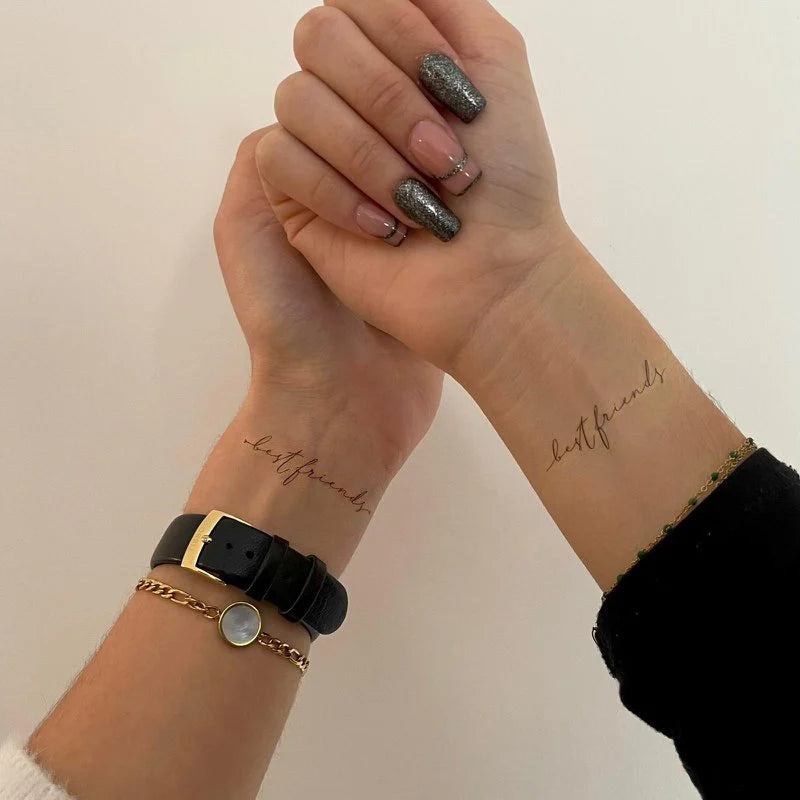 Tijdelijke tatoeage - Best friends (5 stuks)