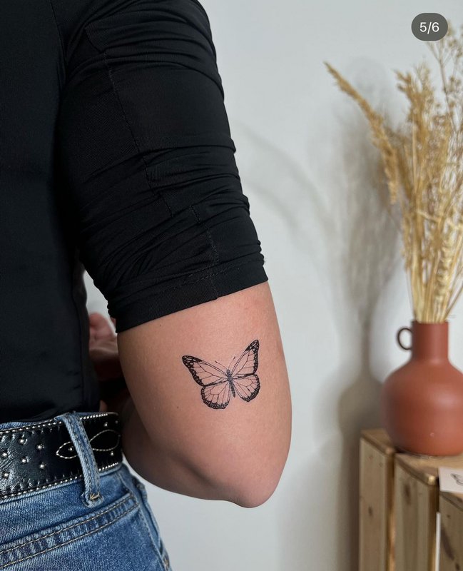 Tijdelijke tatoeage - Vlinder (5 stuks)