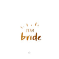 Tijdelijke tatoeage - Team bride (5 stuks)