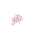 Tijdelijke tatoeage - It's a Girl (5 stuks)