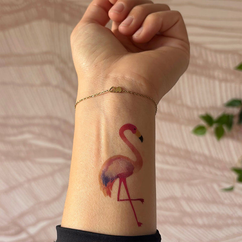 Tijdelijke tatoeage - Flamingo (5 stuks)