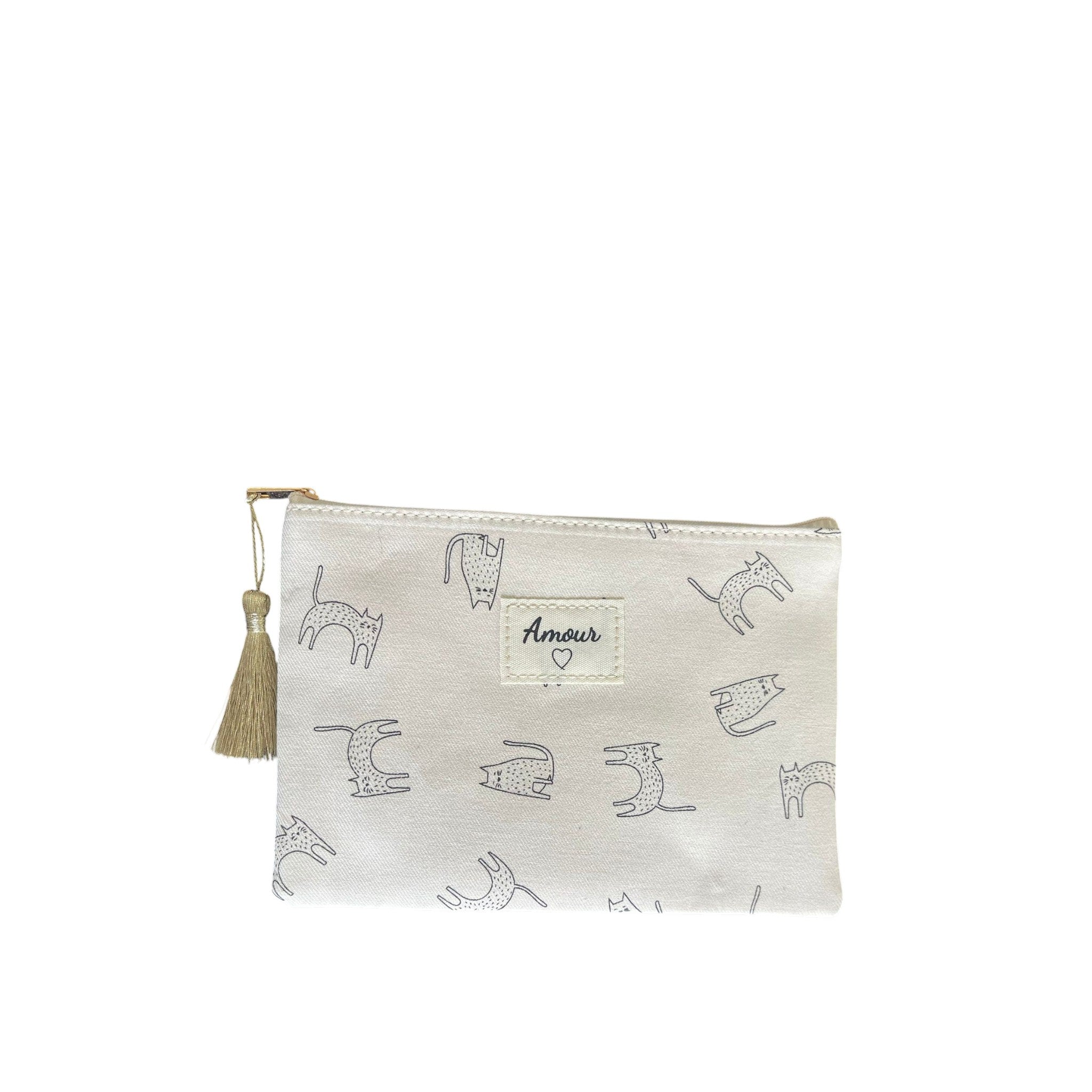 Toilettas / etui katten (minimalistisch)