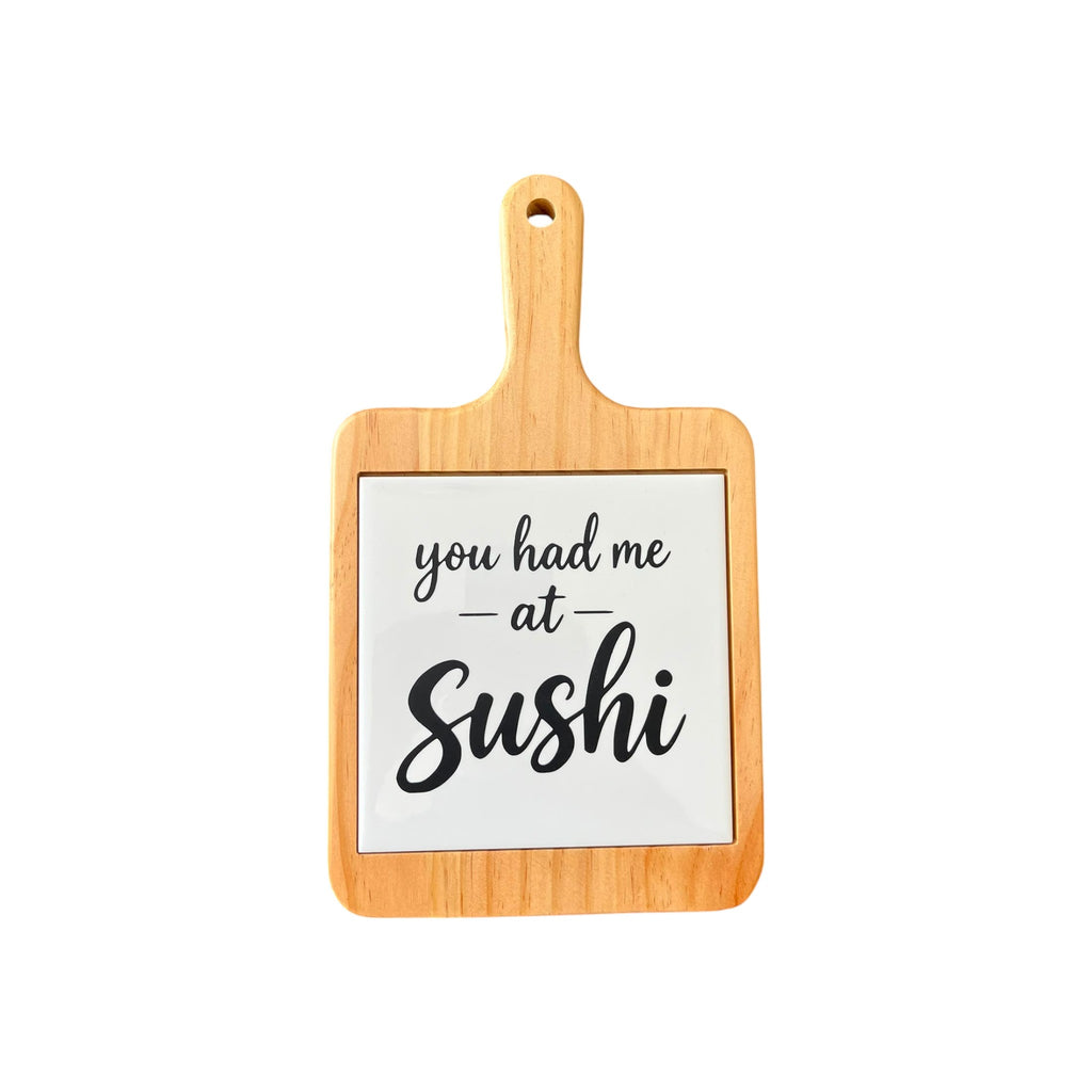 Plankje met tegel - Sushi
