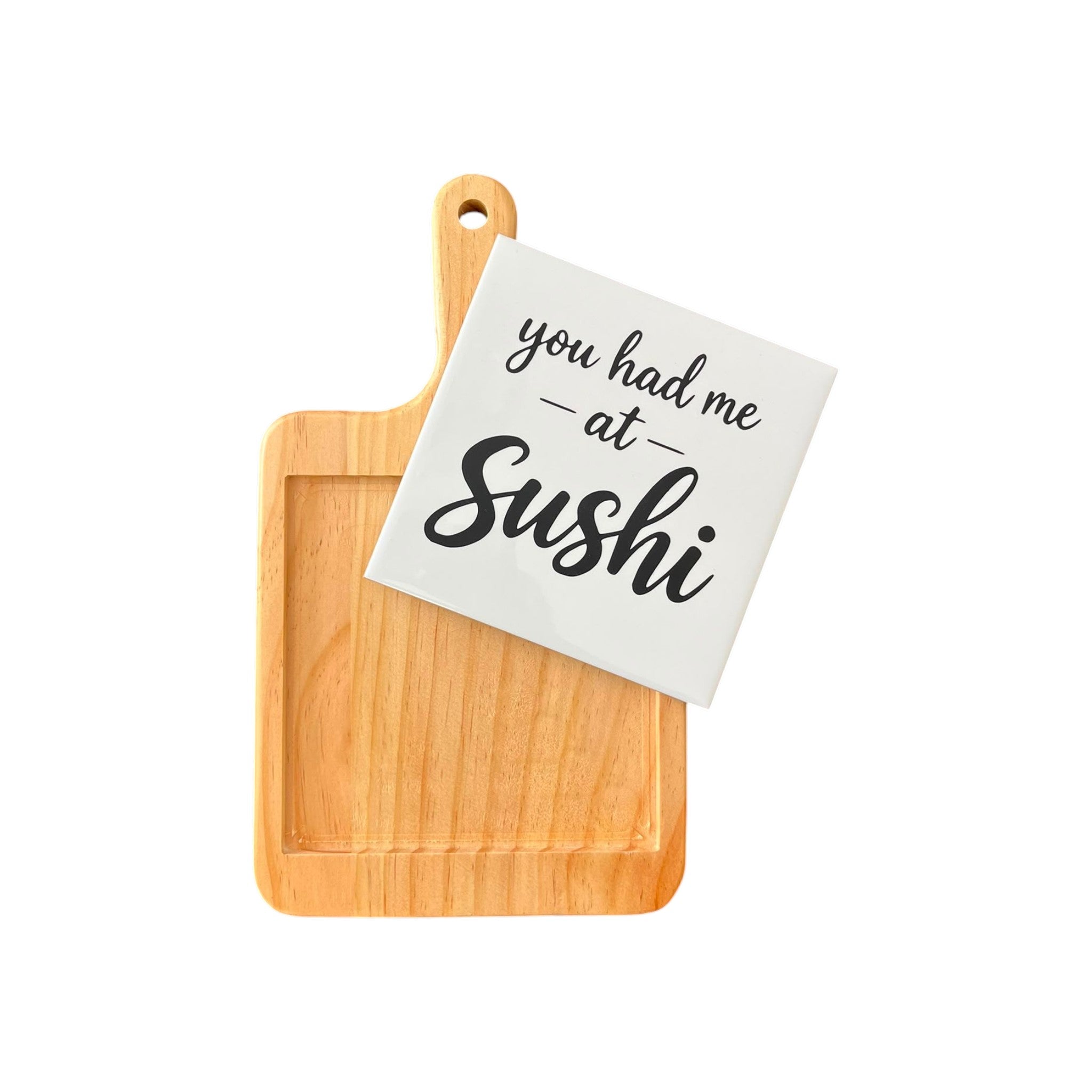 Plankje met tegel - Sushi