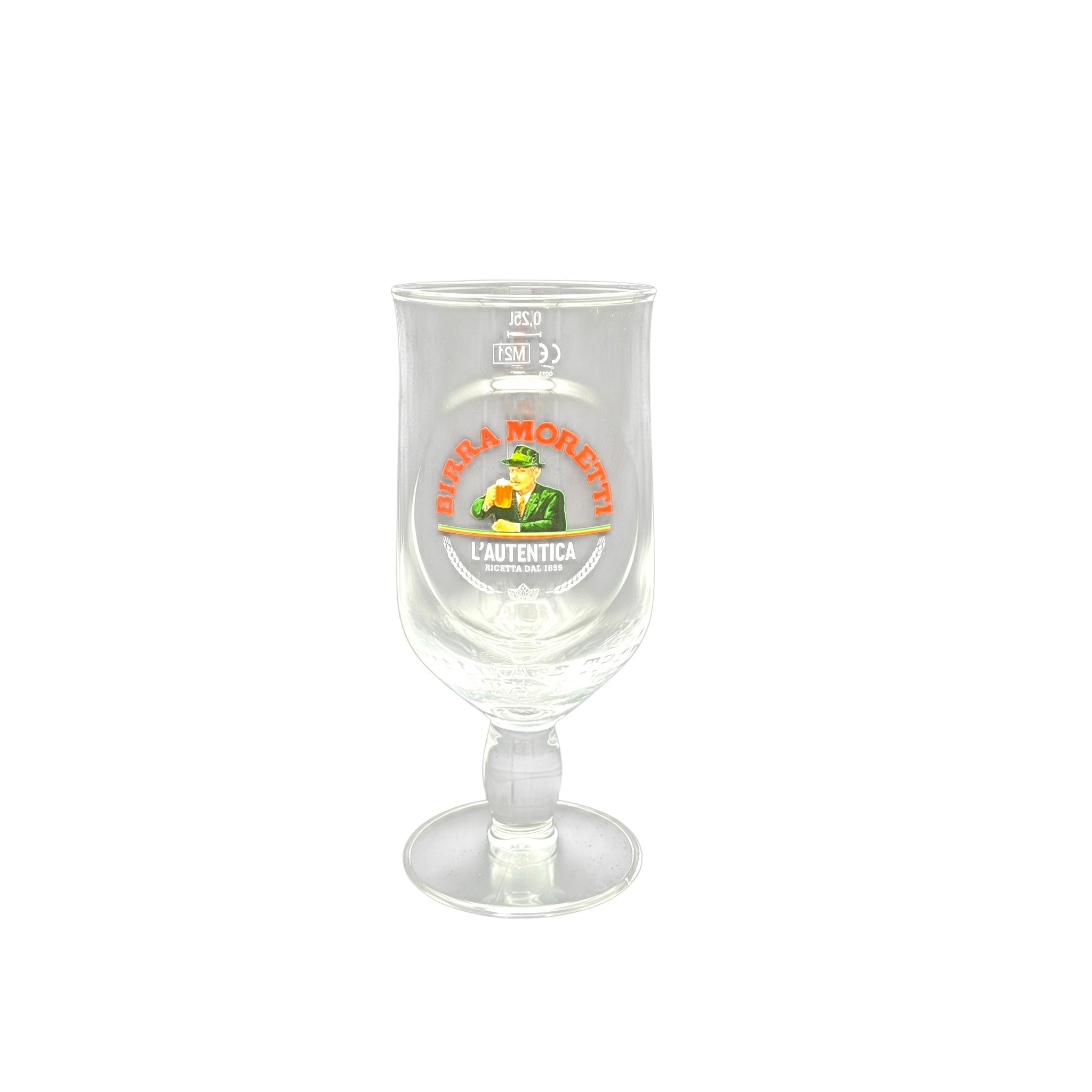 Birra Moretti bierglas 0,25L