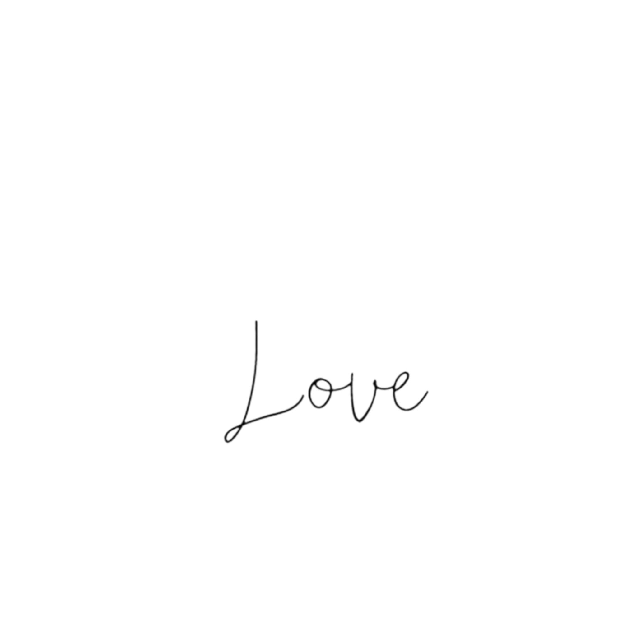 Tijdelijke tatoeage - Love (5 stuks)