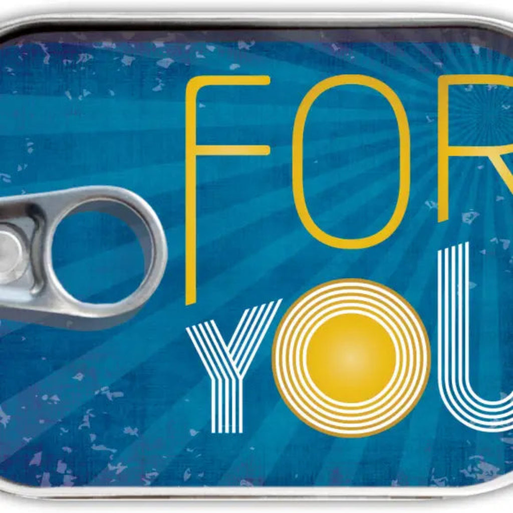 For You - cadeau in blik