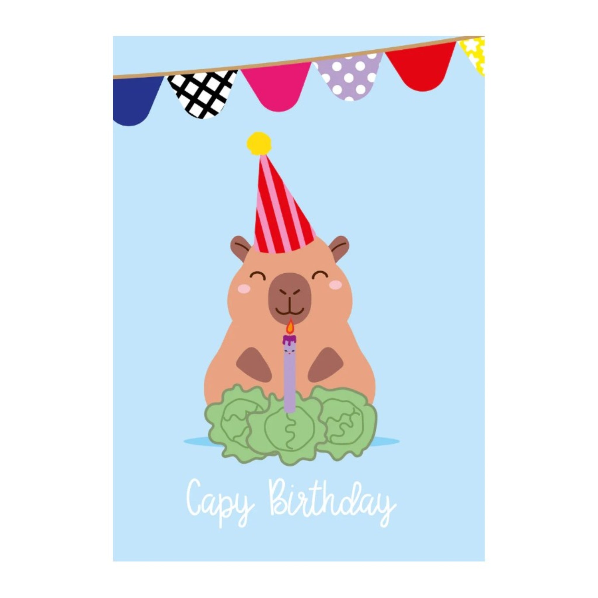 Capy Birthday - kaart