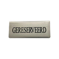Tafelbordje gereserveerd (RVS)