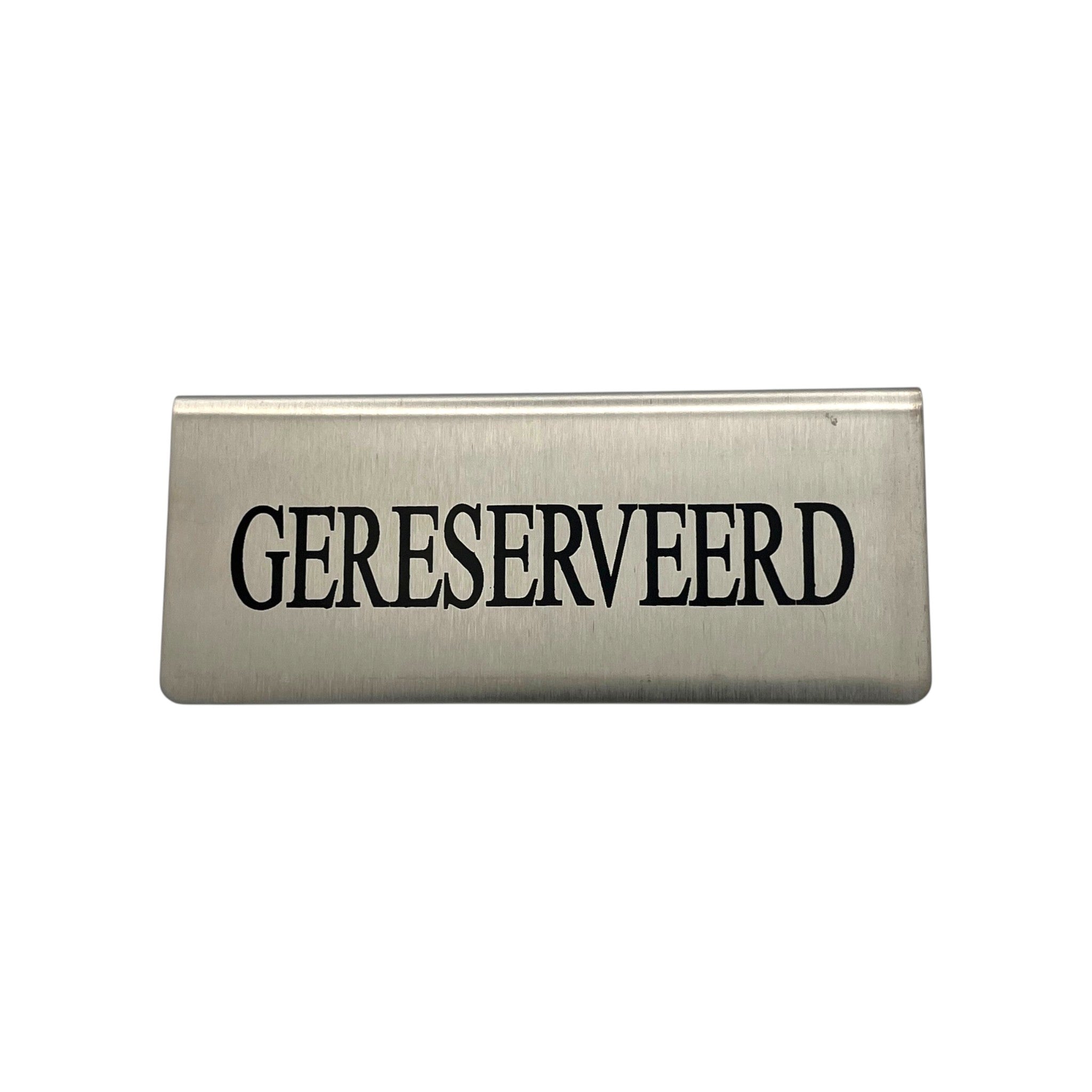 Tafelbordje gereserveerd (RVS)
