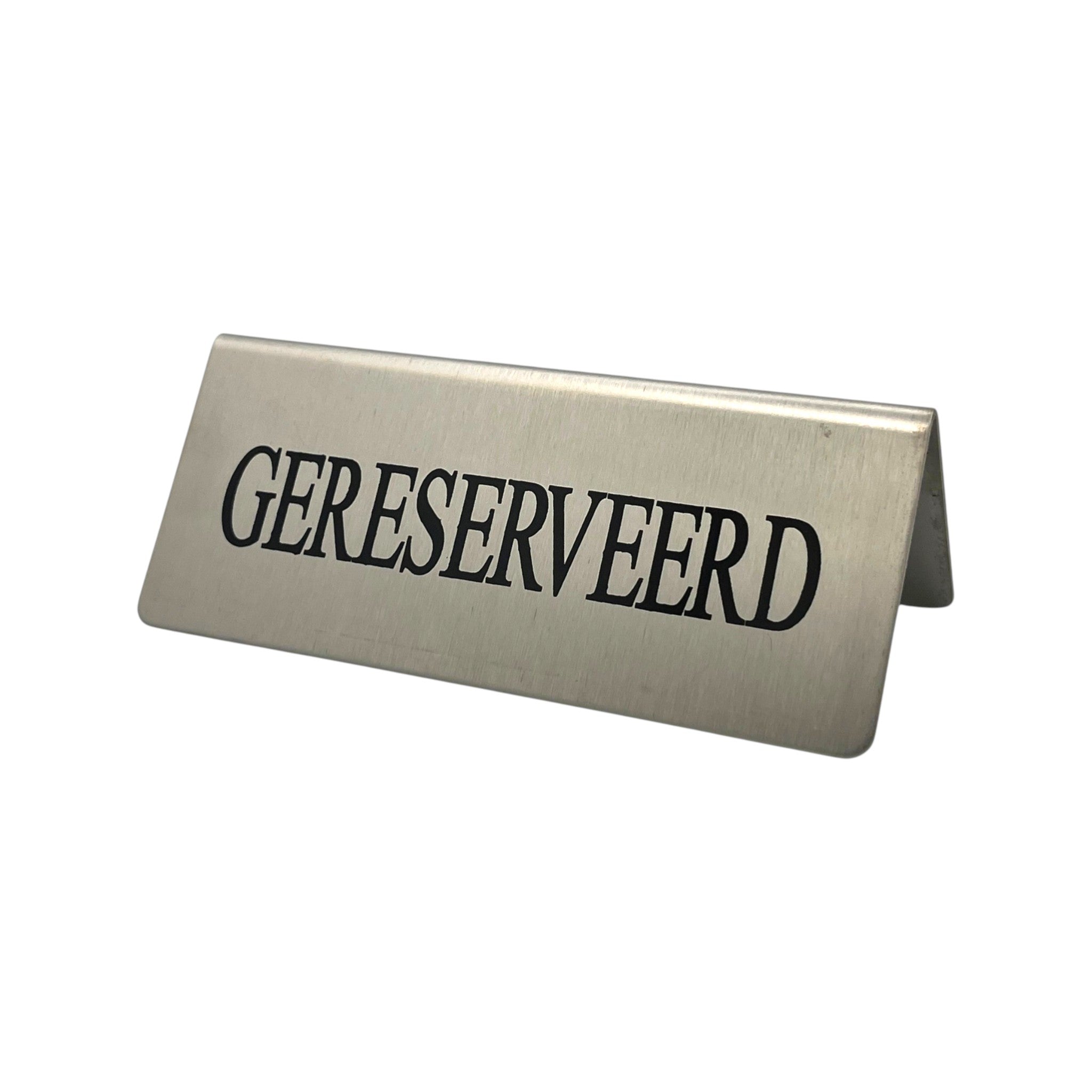 Tafelbordje gereserveerd (RVS)