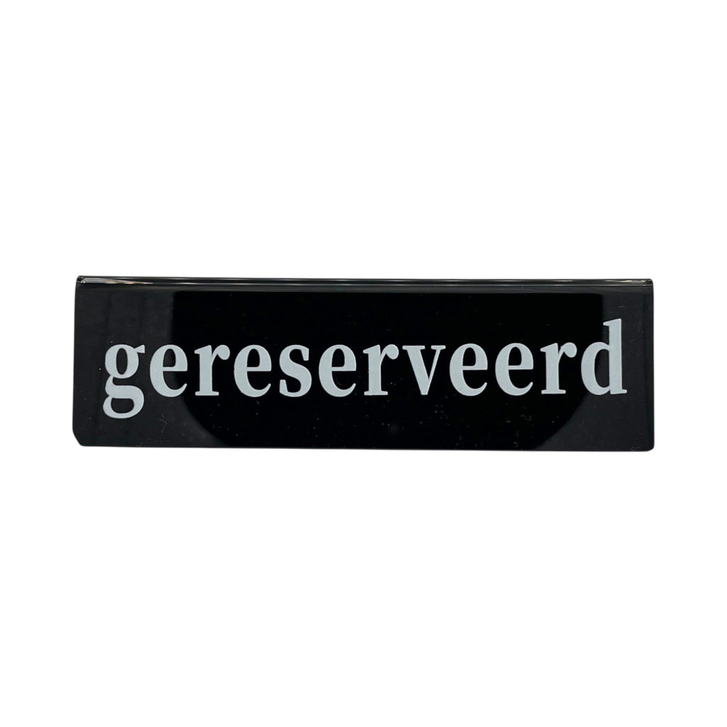 Tafelbordje gereserveerd (kunststof)