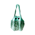 Hartjes - mesh tas (groen)