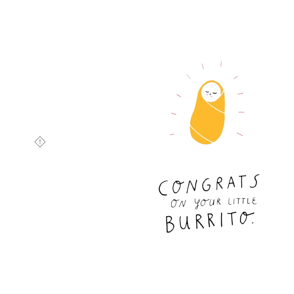 Congrats on your little Burrito - kaart