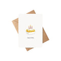 Happy birthday (friet) - kaart
