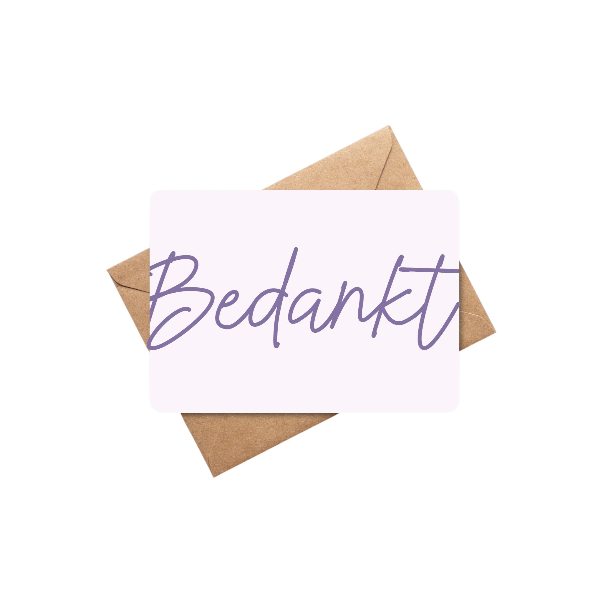 Bedankt - kaart