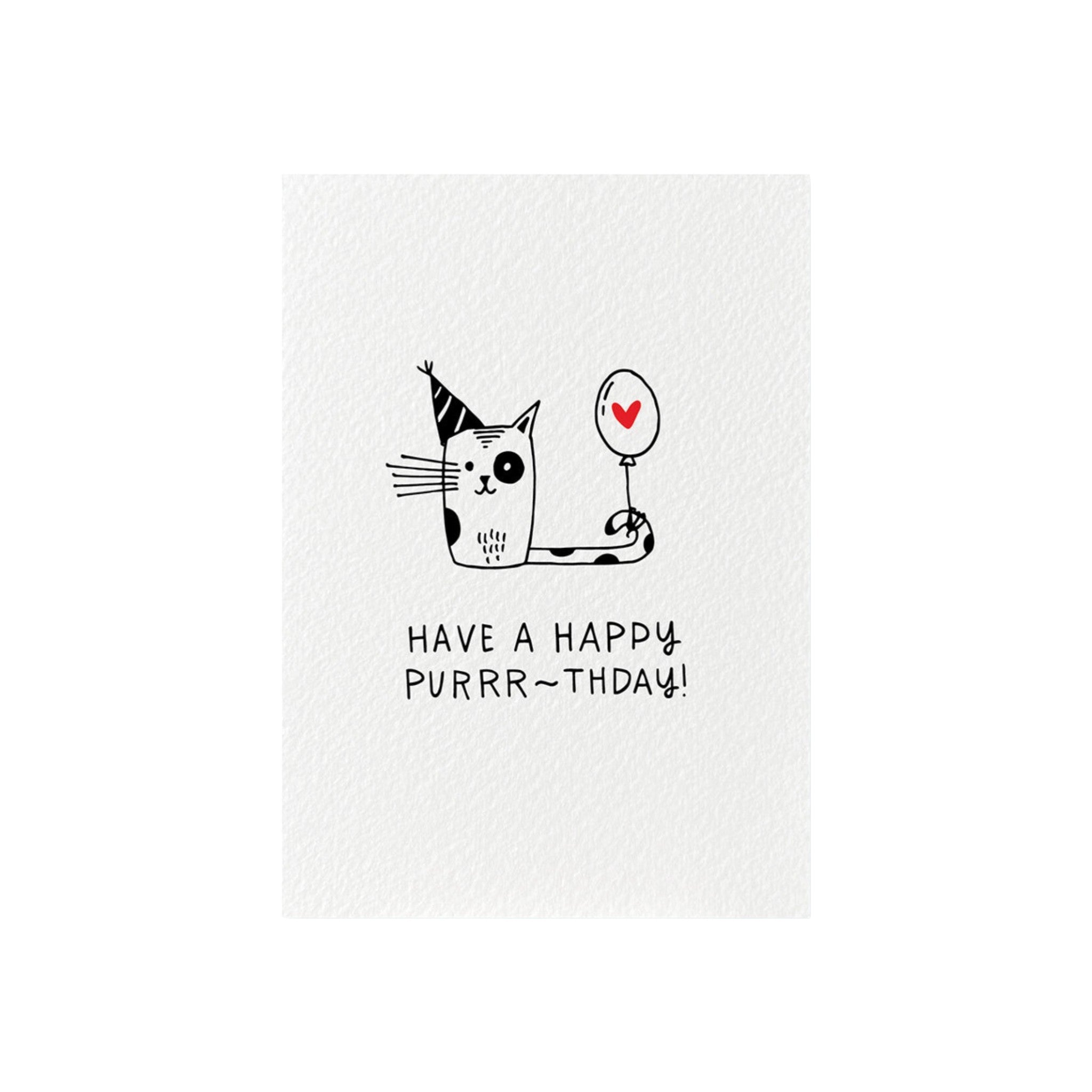 Have a happy purrr-thday - kaart
