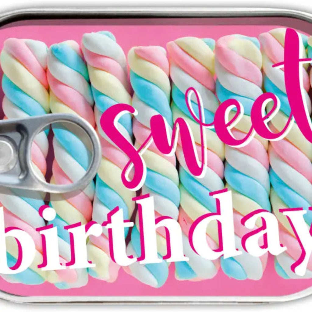 Sweet birthday - cadeau in blik