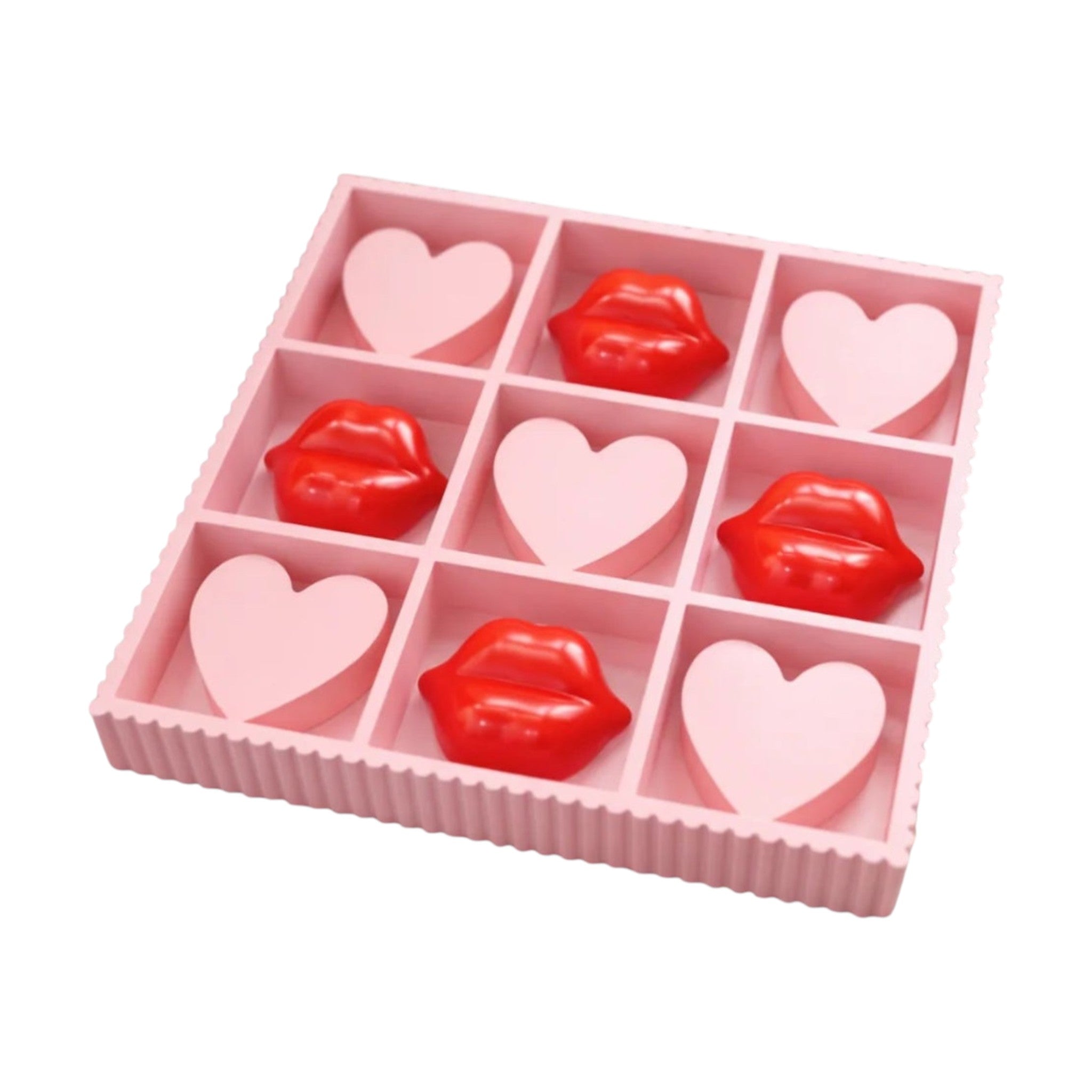 Boter kaas en eieren (lippen/hartjes)